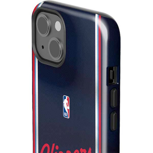 NBA Los Angeles Clippers Distressed Red iPhone 15 Impact Case
